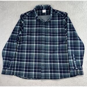 7 Diamonds Shirt Mens 3XL Generation Soft Flannel Green White Checkered Shirt